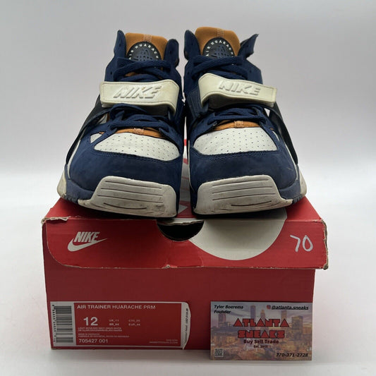 Size 12 - Nike Air Trainer Huarache Premium Medecine Ball Navy (705427-001)