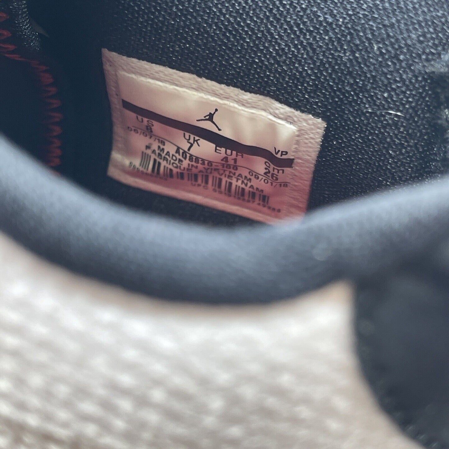 Size 8 - Air Jordan 33 Future of Flight Black Red White Suede Leather AQ8830-100