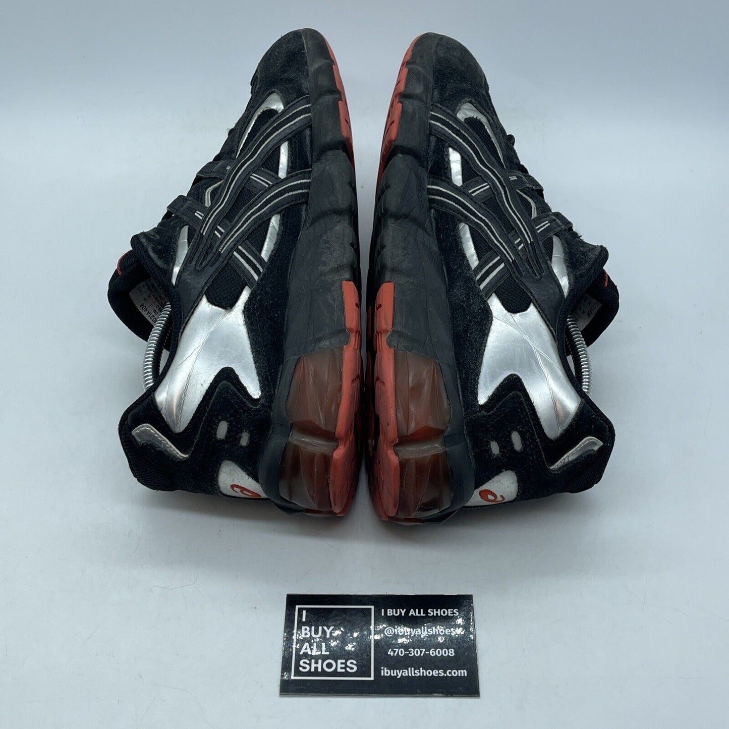 Size 8 - Asics Gel-Kayano V KZN Black Red Silver Suede Leather (1021A408)