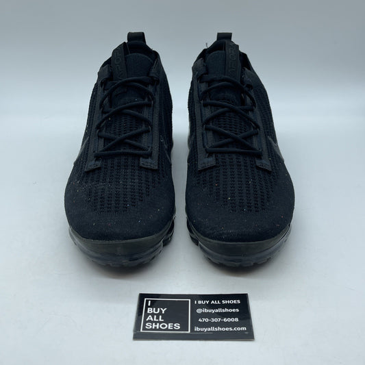 Size 12 - Nike Air VaporMax Flyknit 2021 Black Anthracite Suede (DH4084-001)