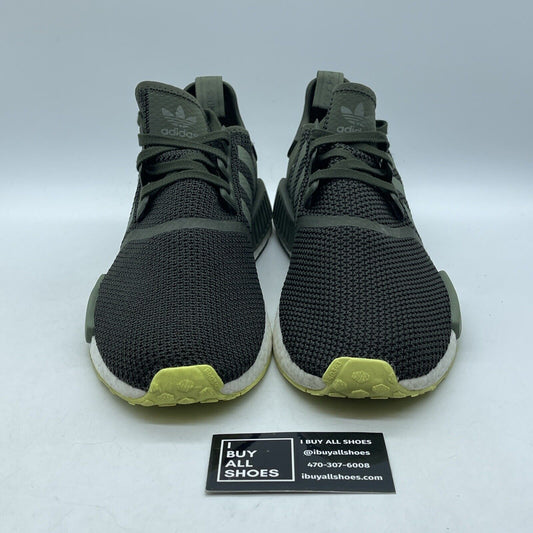 Size 13 - adidas NMD_R1 Night Cargo Green White Suede Leather (CQ2414)