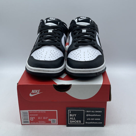 Size 8.5 - Nike Dunk Low Black White Suede Leather (DD1391-100)