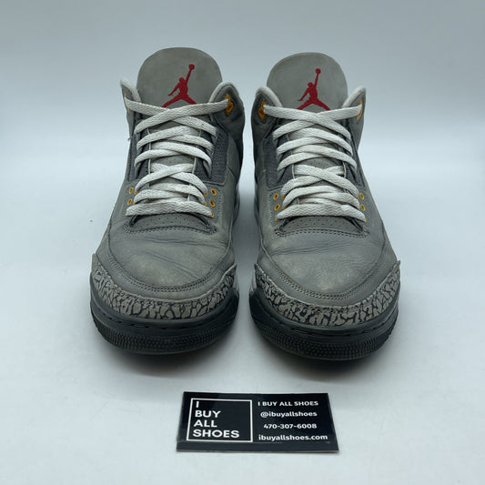 Size 11 - Jordan 3 Retro Mid Cool Grey Red Suede (CT8532-012)