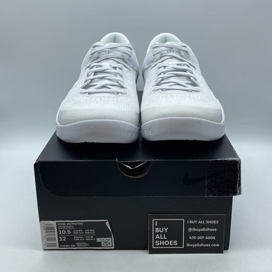 Size 10.5 - Nike Kobe 8 Protro Low Halo White Suede (FJ9364-100)