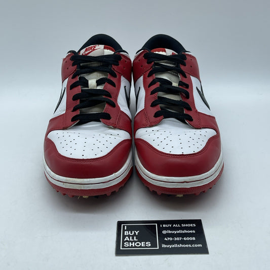 Size 12 - Nike Dunk NG Golf Red White Black Leather (484294-106)