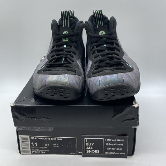 Size 11 - Nike Air Foamposite One Premium Abalone Blue Black Suede (575420-009)