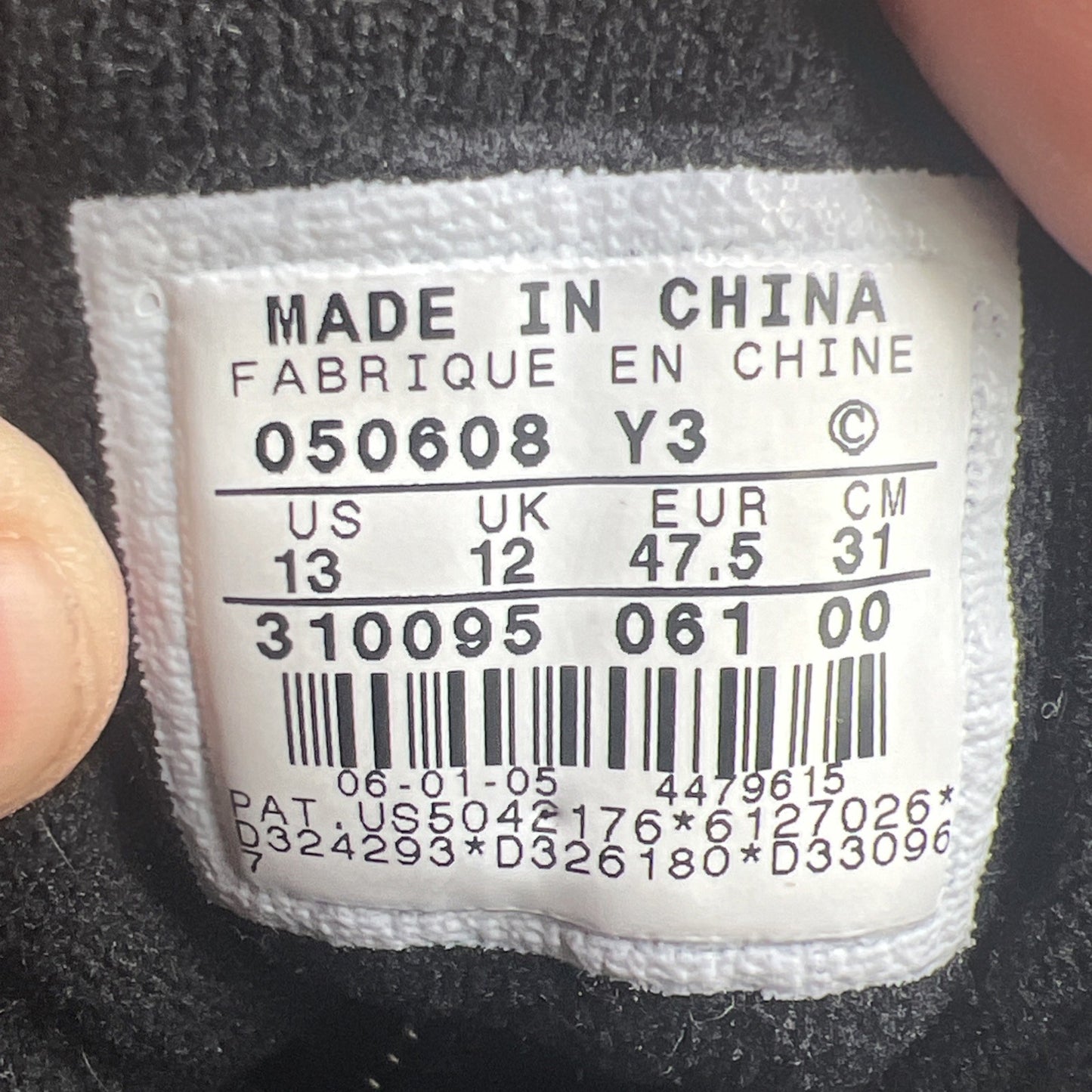 Size 13 - Nike Air Force 180 Black (310095-061)