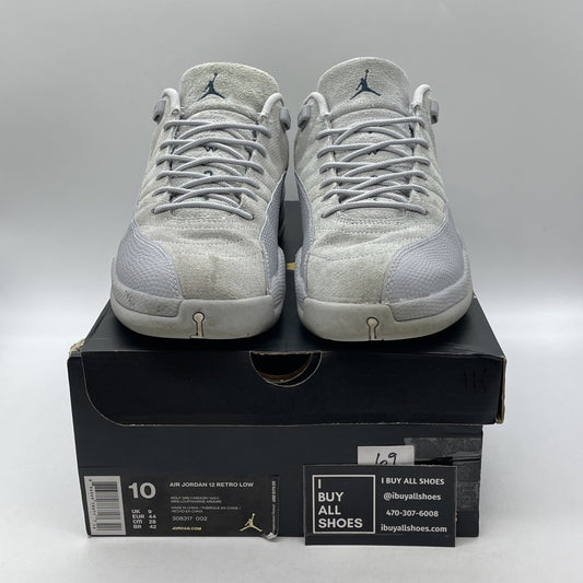 Size 10 - Air Jordan 12 Retro Low Wolf Grey Suede Leather (308317-002)