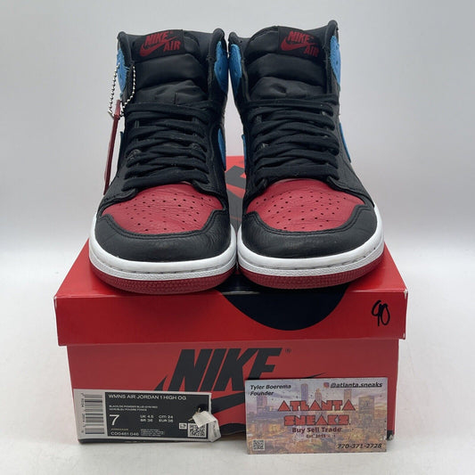 Size 7 - Jordan 1 High OG UNC To Chicago Black Red Blue Leather (CD0461-046)