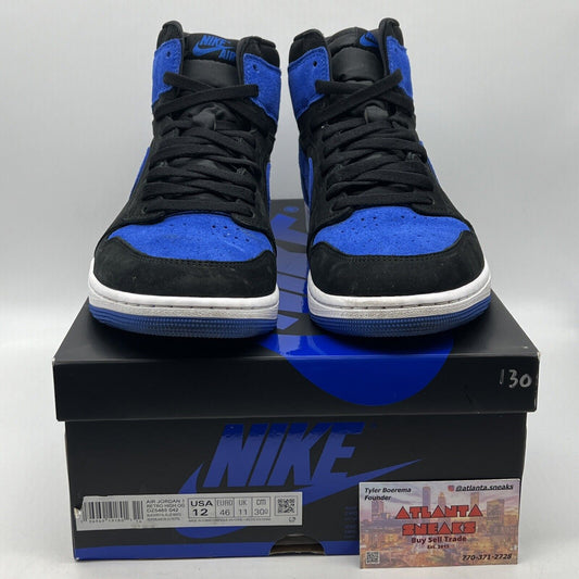 Size 12 - Jordan 1 Retro OG High Royal Reimagined Black Blue (DZ5485-042)