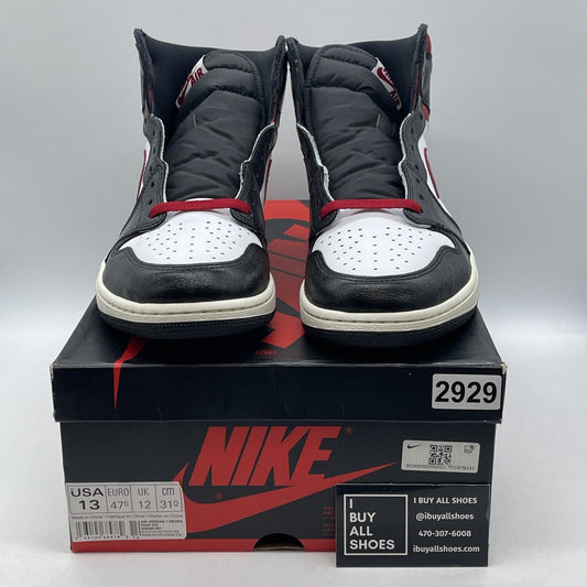 Size 13 - Jordan 1 Retro High OG Gym Red White Black Leather (555088-061)