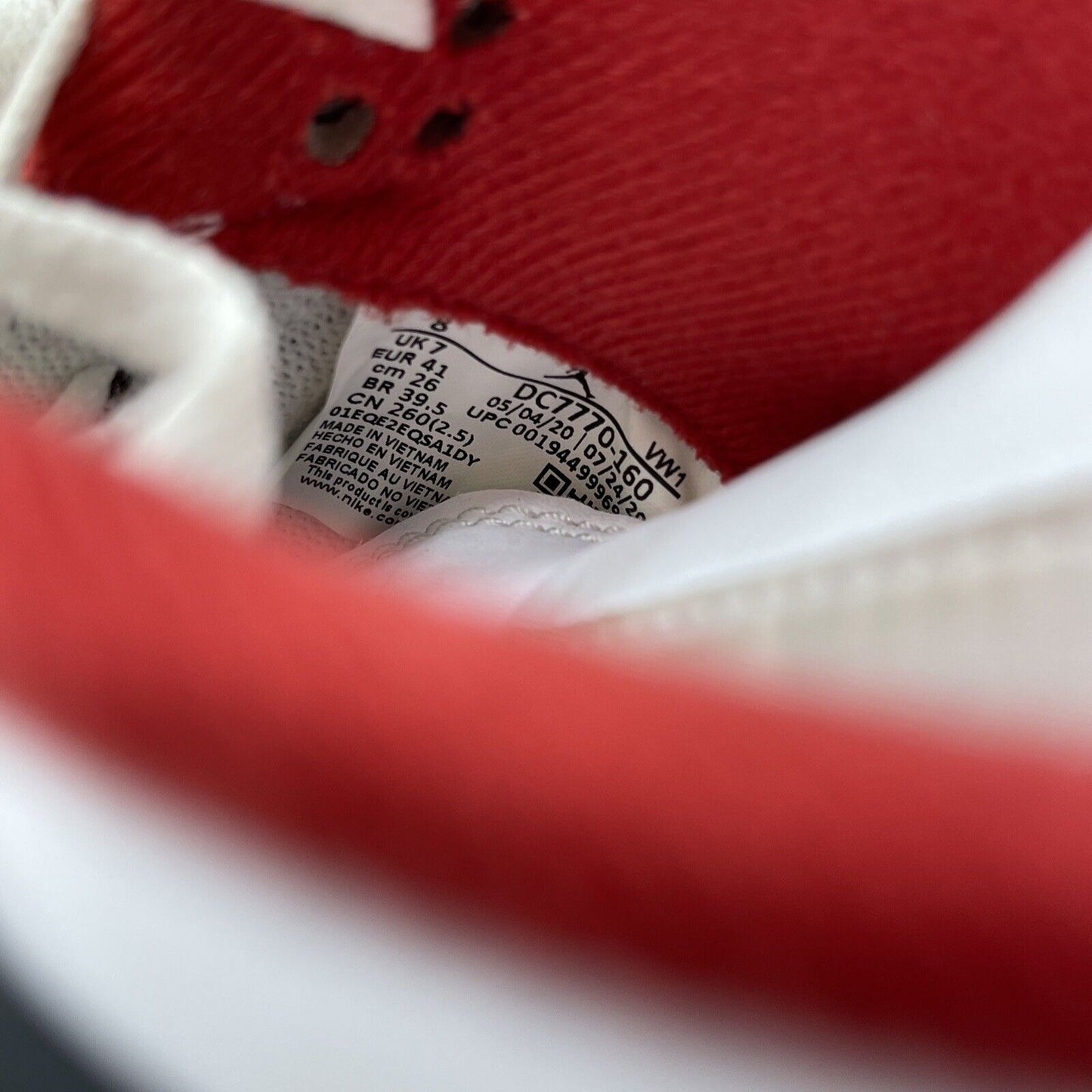 Size 8 - Jordan 4 Retro OG Mid Fire Red Black Grey White Leather (DC7770-160)