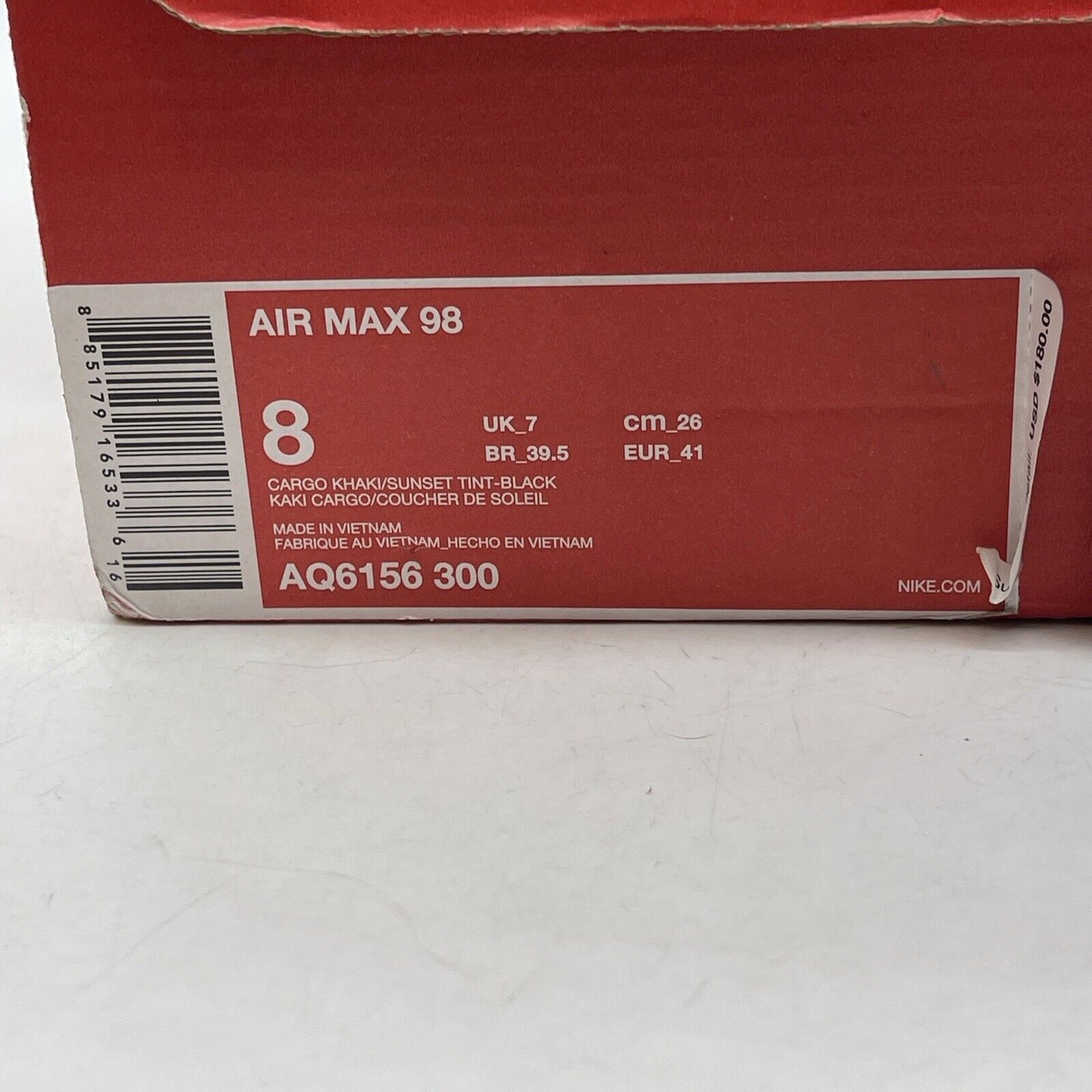 Size 8 - Nike Air Max 98 SE Floral Camo Green Tan Suede Leather (AQ6156-300)
