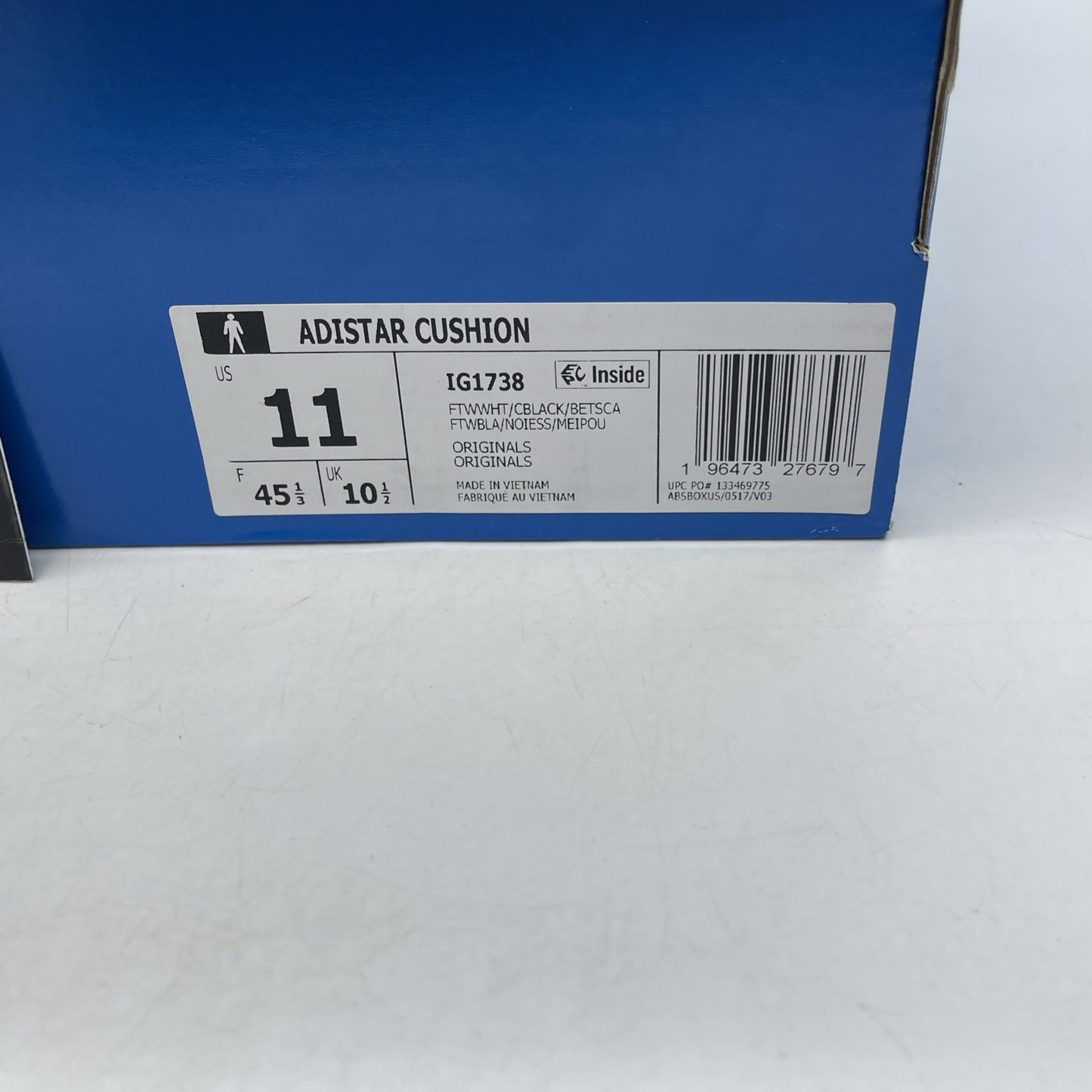 Size 11 - adidas Adistar Cushion 3 White Better Scarlet (IG1738)