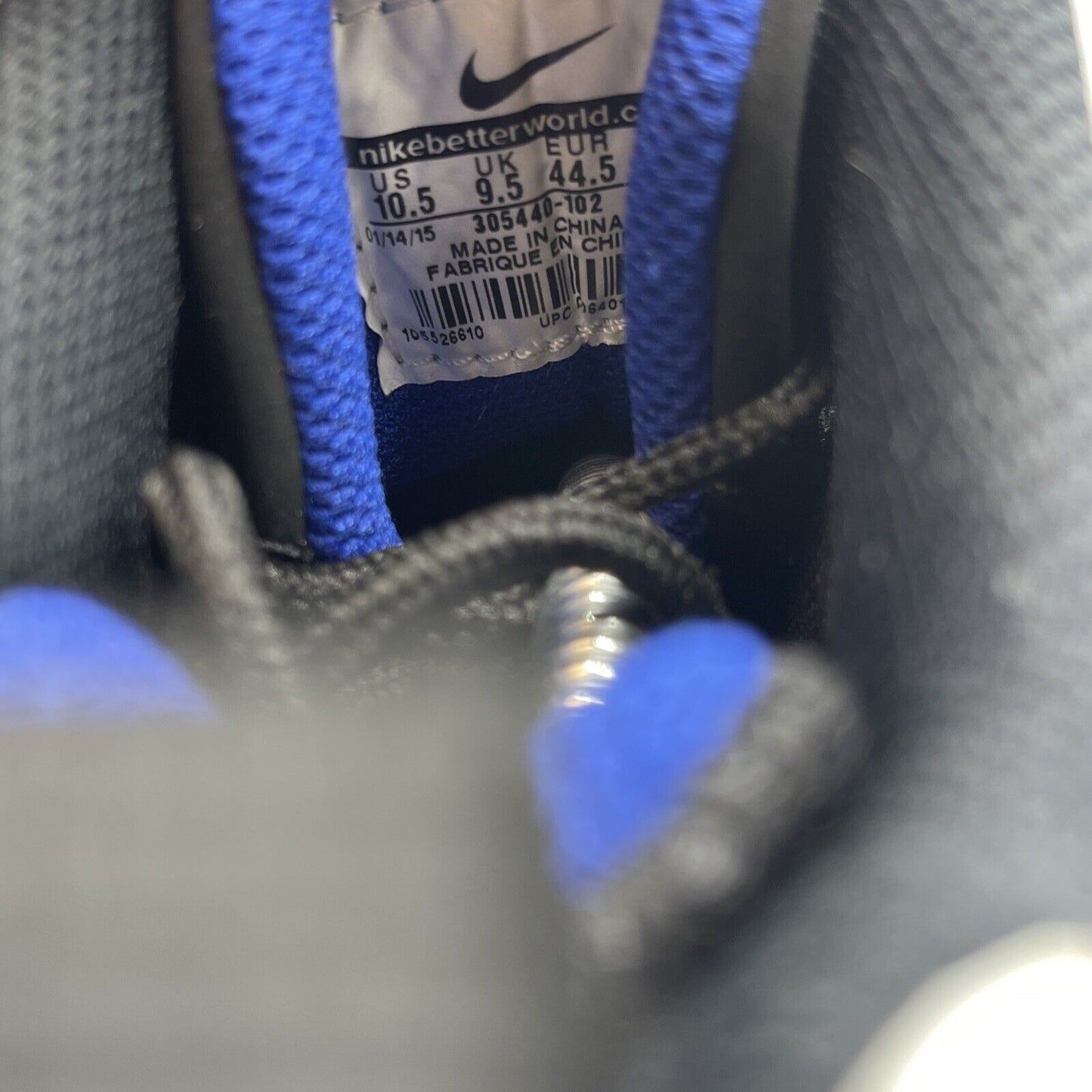 Size 10.5 - Nike Air Max 2 CB 94 2015 Old Royal White Black Leather (305440-102)