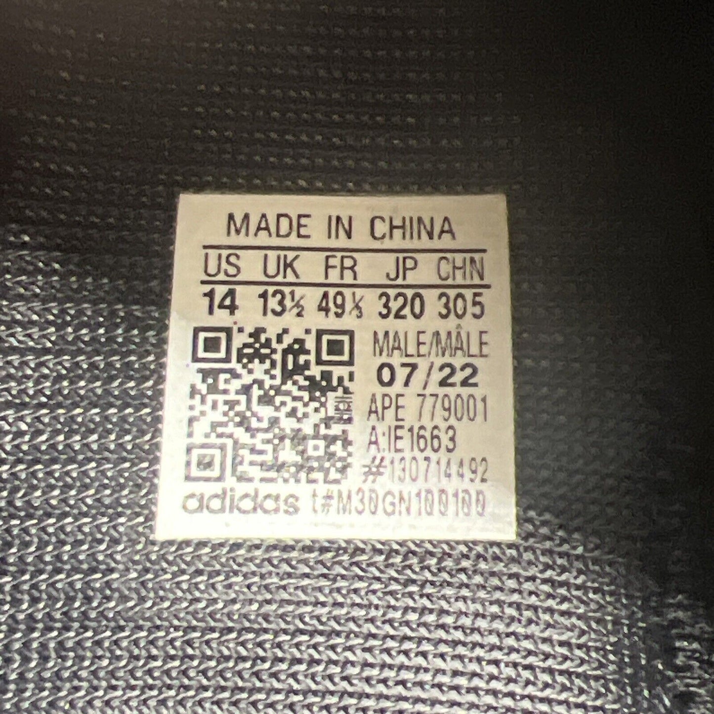 Size 14 - adidas Yeezy Knit Runner Fade Onyx (IE1663)