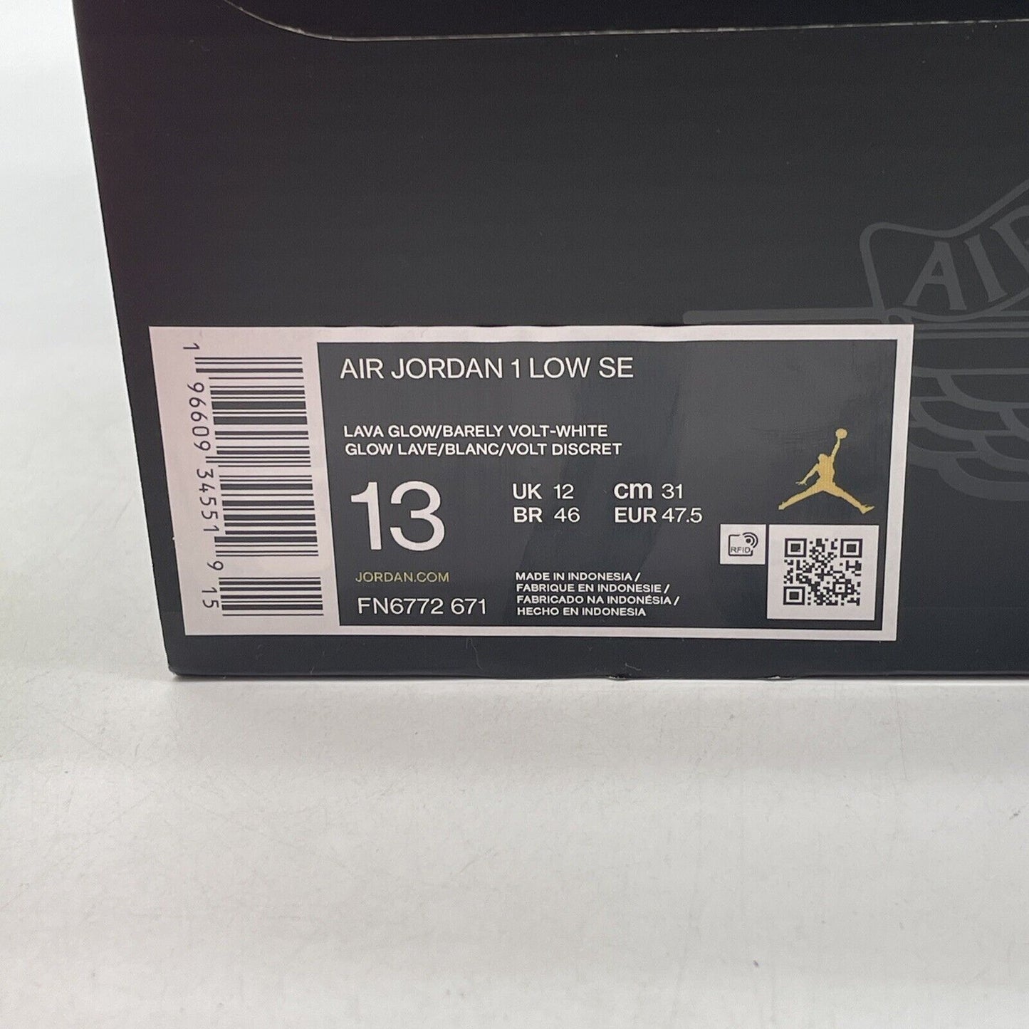 Size 13 - Air Jordan 1 SE Low Lava Glow Pink White Yellow Leather (FN6772-671)