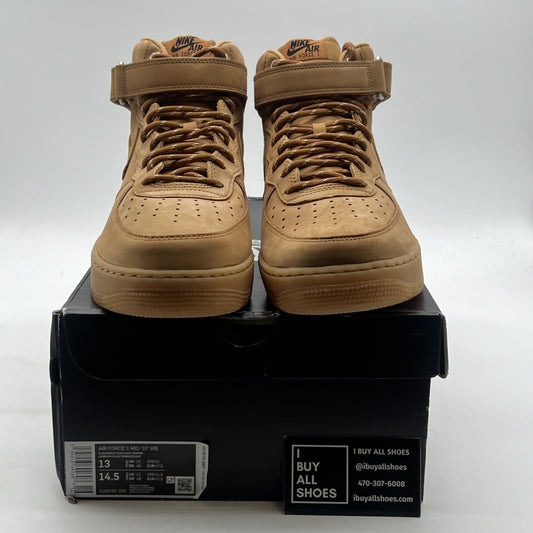 Size 13 - Nike Air Force 1 '07 Mid Flax (DJ9158-200)