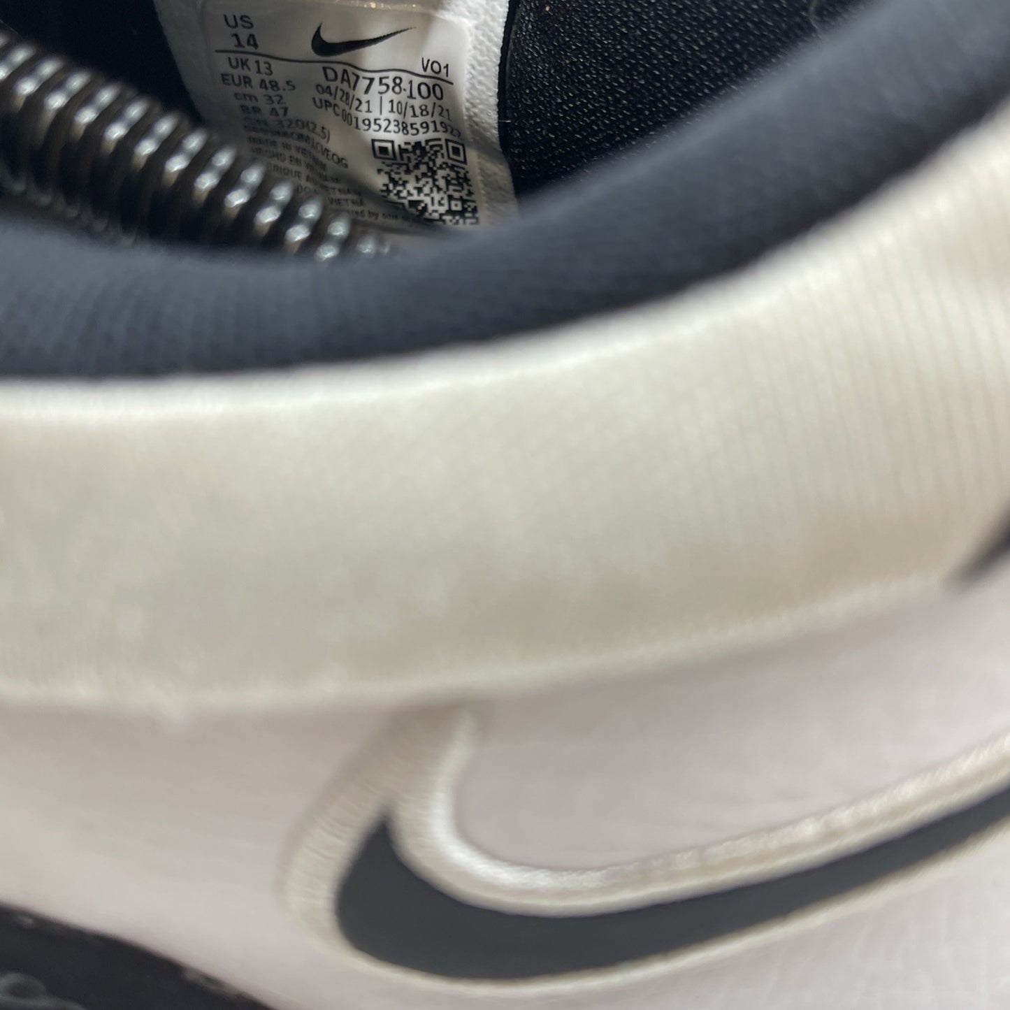 Size 14 - Nike PG 5 TB White Black (DA7758-100)