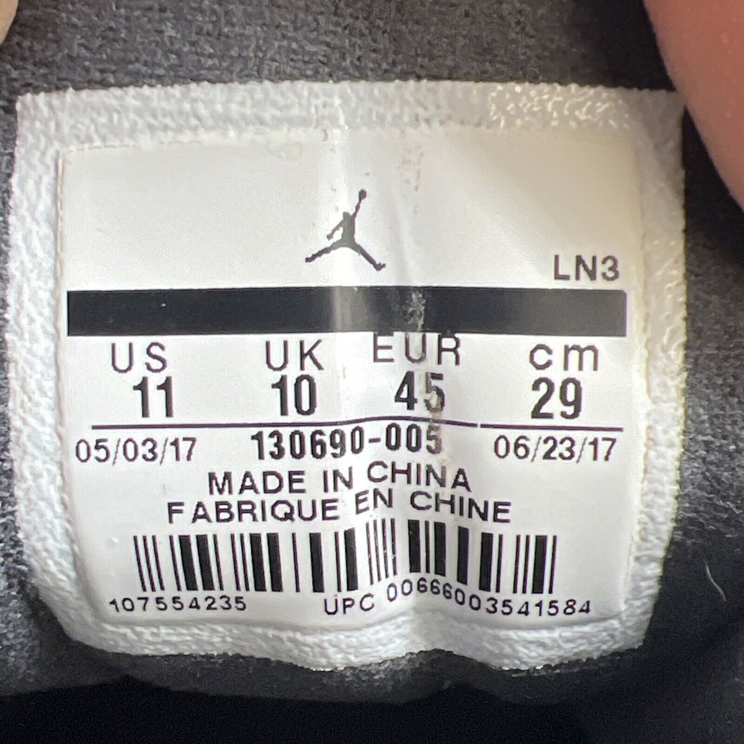 Size 11 - Air Jordan 12 Retro Dark Grey (130690-005)