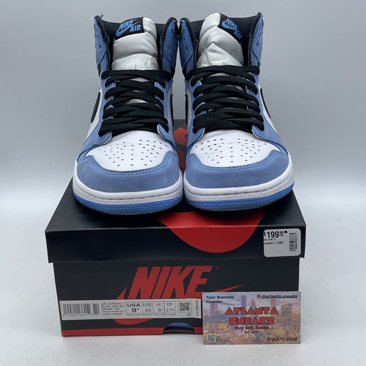 Size 9.5 - Jordan 1 Retro OG High University Blue White Black (555088-134)
