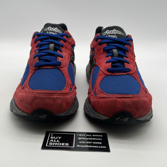 Size 12 - New Balance 990v3 Made In USA Red Suede (US990MC3)