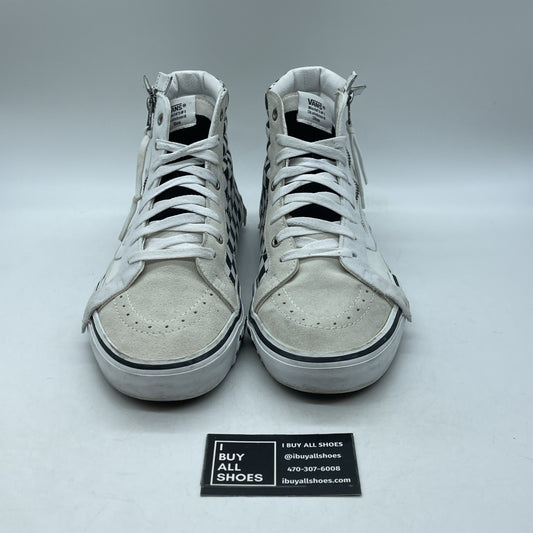 Size 12 - Vans SK8-HI Deconstructed Marshmallow Black White Suede (721454)