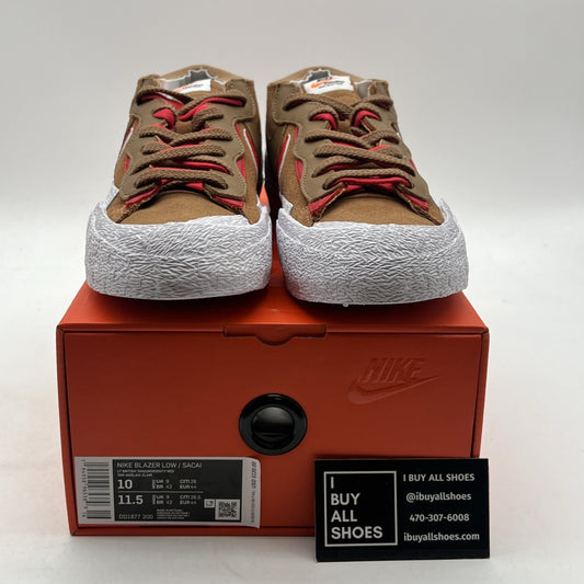 Size 10 - Nike sacai x Blazer Low British Tan (DD1877-200)