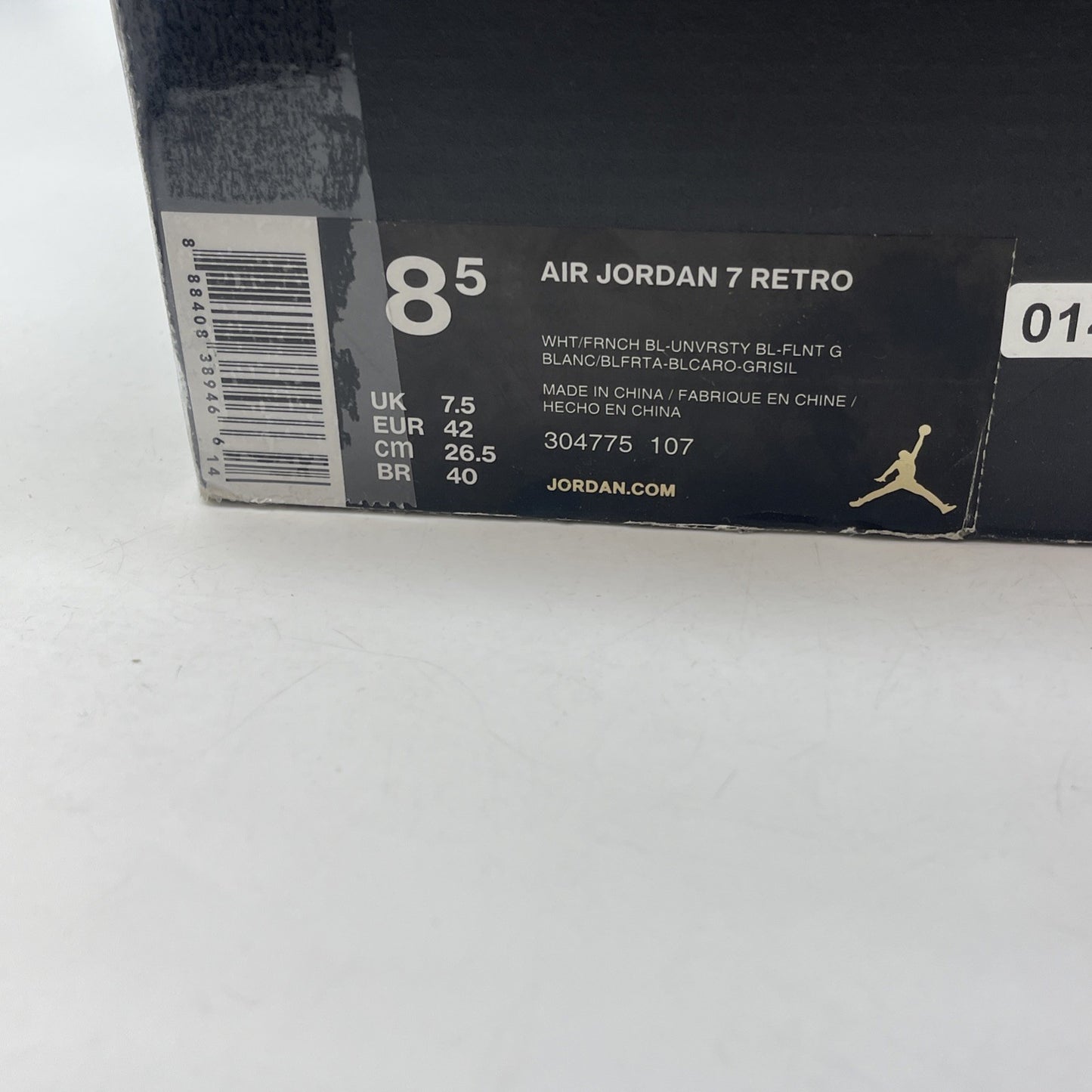 Size 8.5 - Air Jordan 7 Retro 2015 French Blue White Leather (304775-107)