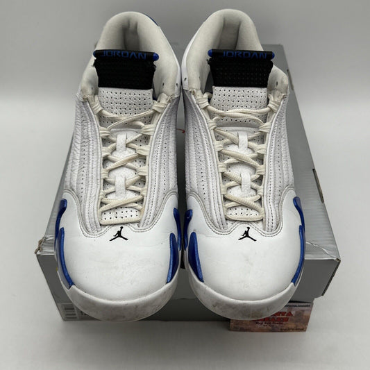 Size 12 - Jordan 14 Retro Hyper Royal 2020 White Leather Blue Royal OG All