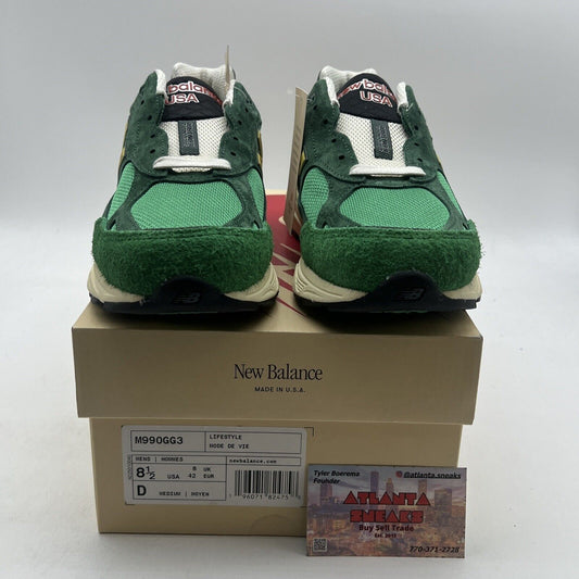 Size 8.5 - New Balance Teddy Santis x 990v3 Made in USA Green Gold (M990GG3)