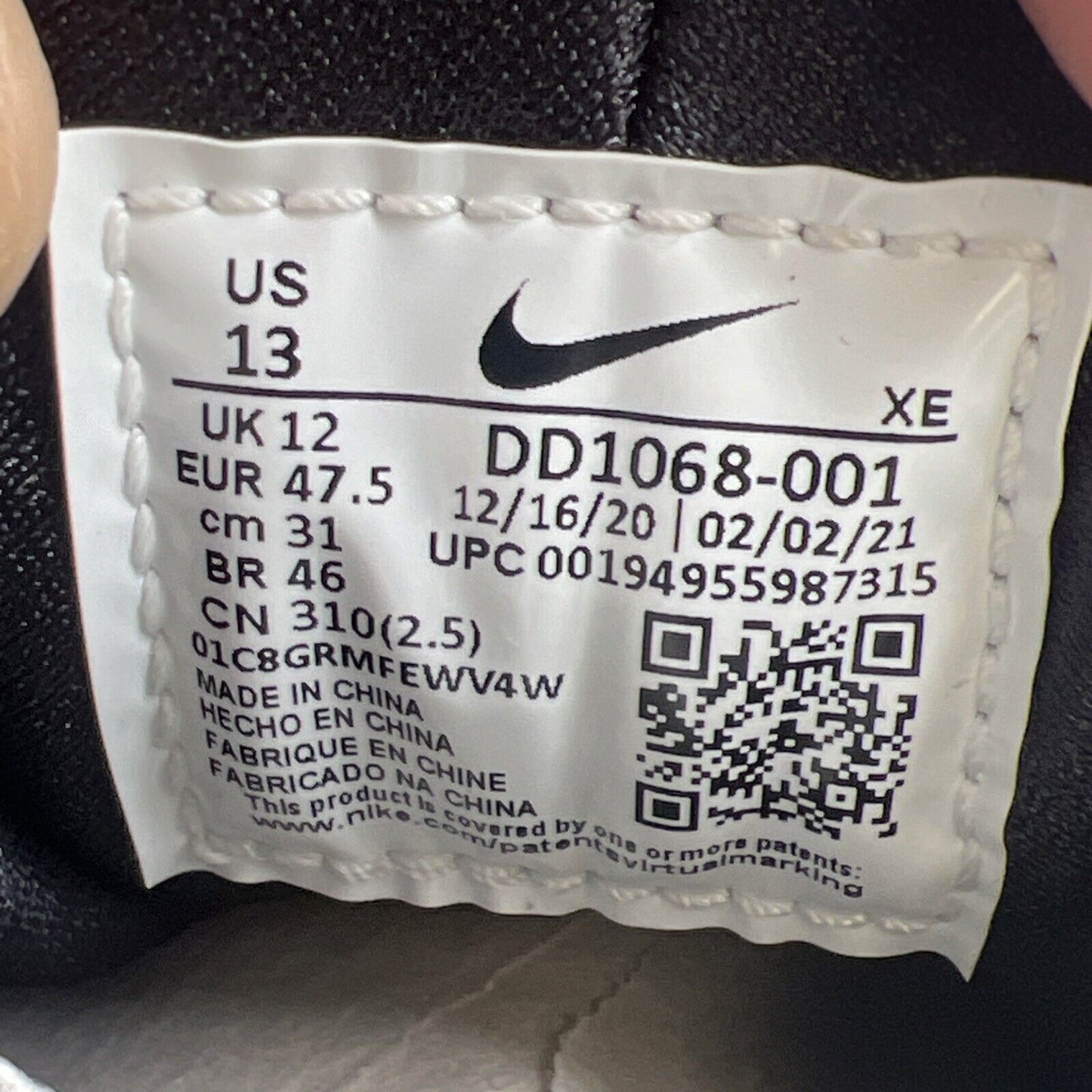 Size 13 - Nike Air Huarache OG Orca (DD1068-001)