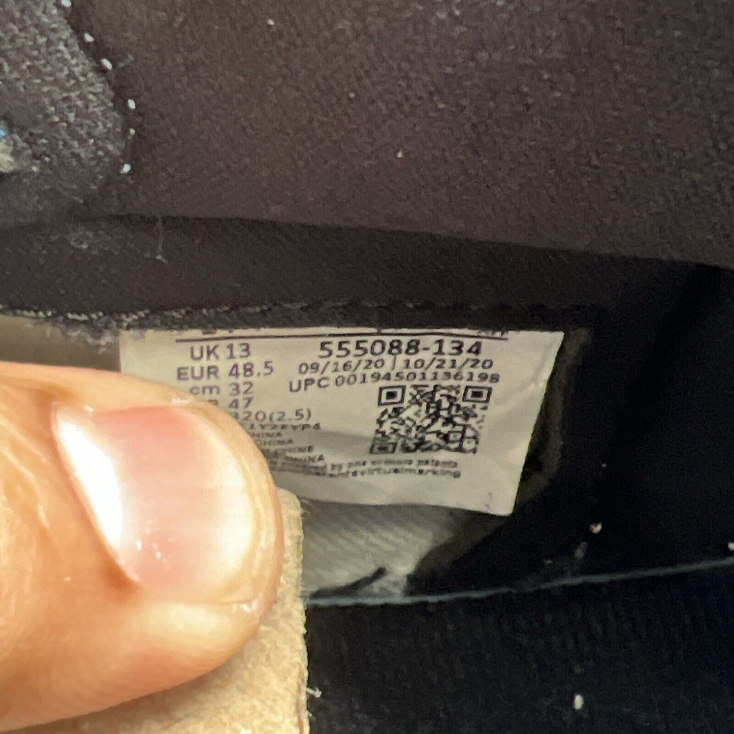 Size 14 - Jordan 1 Retro OG High University Blue Black White Leather 555088-134