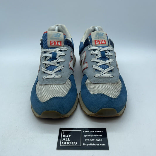 Size 9 - New Balance 574 Mako Blue Turtle Dove Suede Leather (ML574SOS)