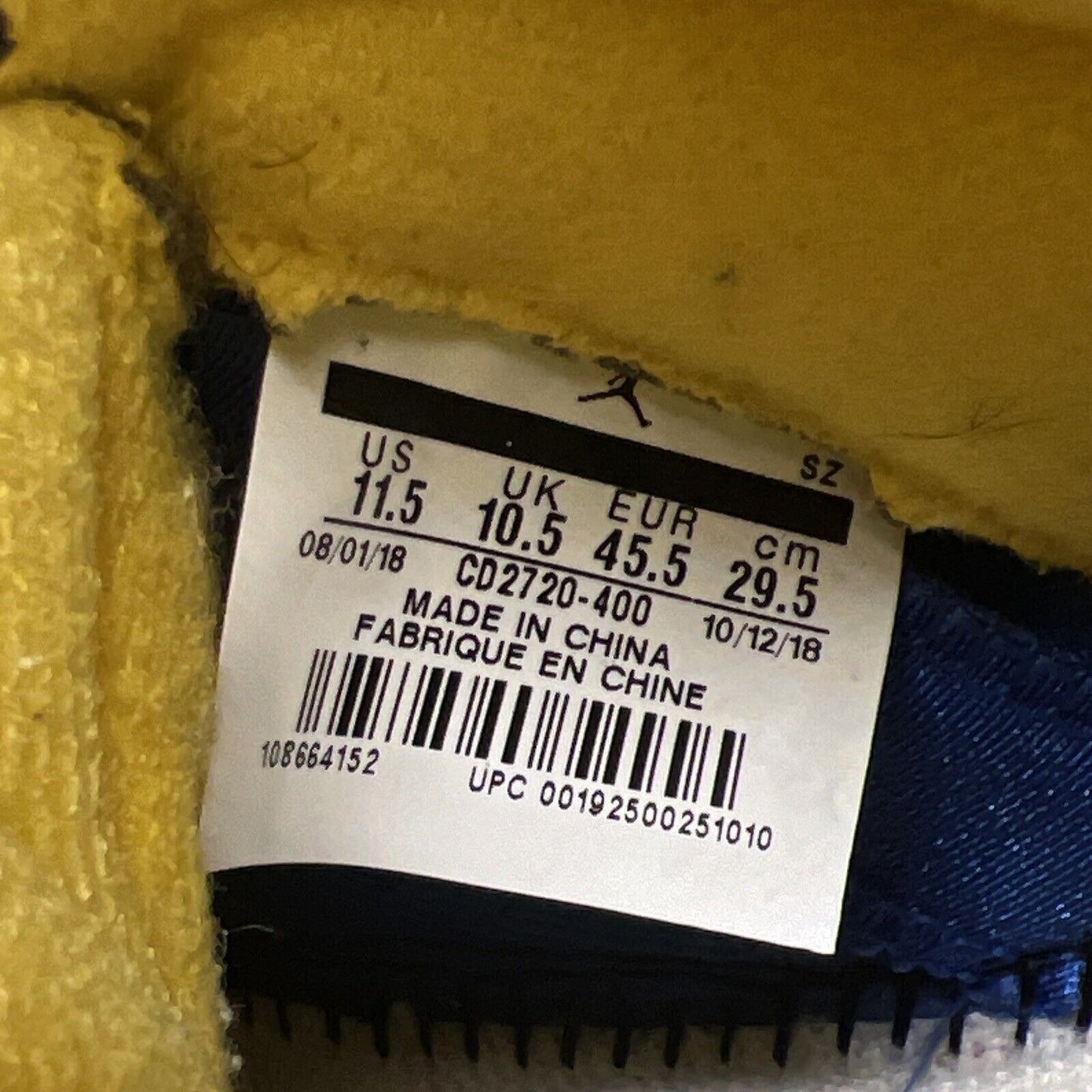 Size 11.5 - Air Jordan 5 Retro Laney Blue Yellow Icey Suede (CD2720-400)