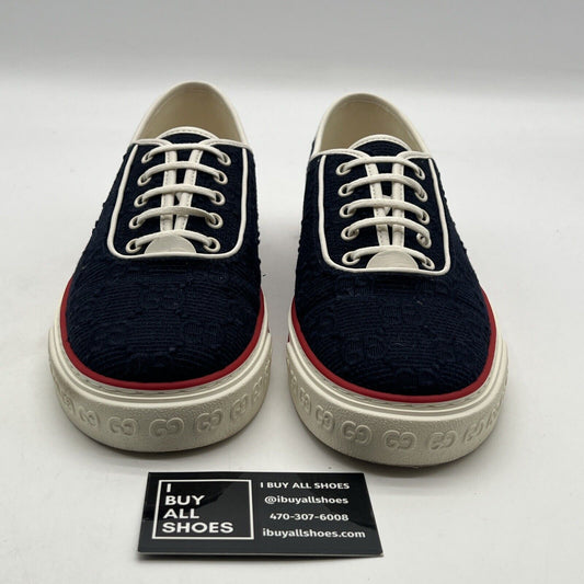 Size 10G - Gucci GG Tennis 1977 Sneaker Shoes Navy White