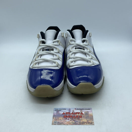 Size 11W - Air Jordan 11 Retro Low Concord Sketch Blue White Leather (AH7860-100