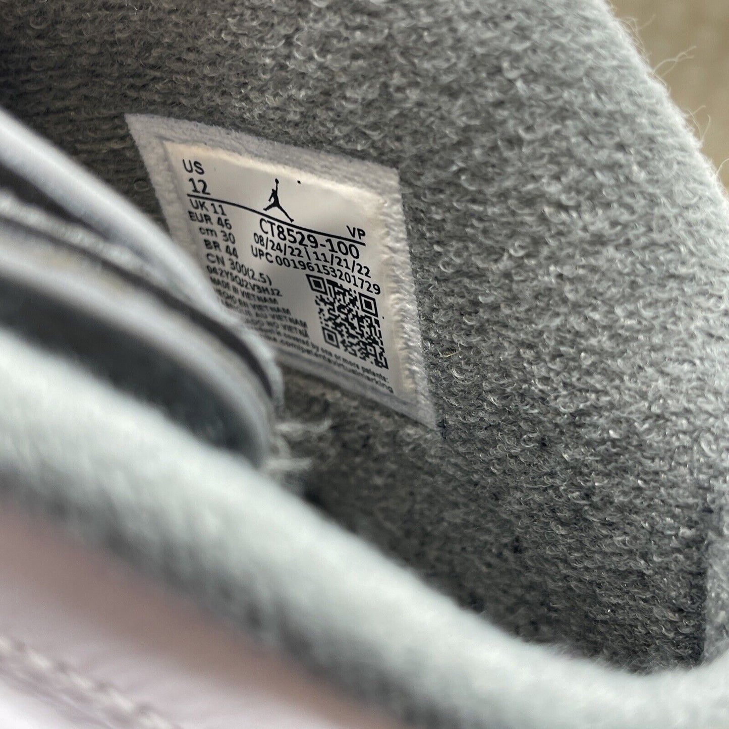Size 12 - Jordan 6 Retro Low Cool Grey Suede White Leather (CT8529-100)