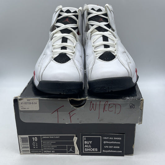Size 10- Air Jordan True Flight White Red (343795-161)