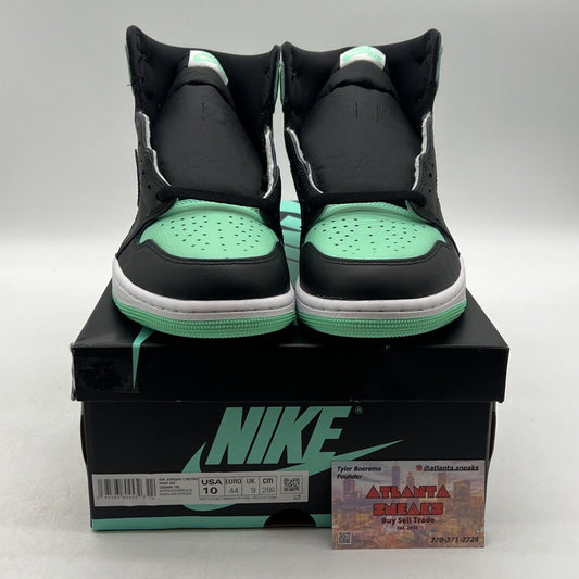 Size 10 - Air Jordan 1 Retro OG High Green Glow White Black Leather.(DZ5495-130)