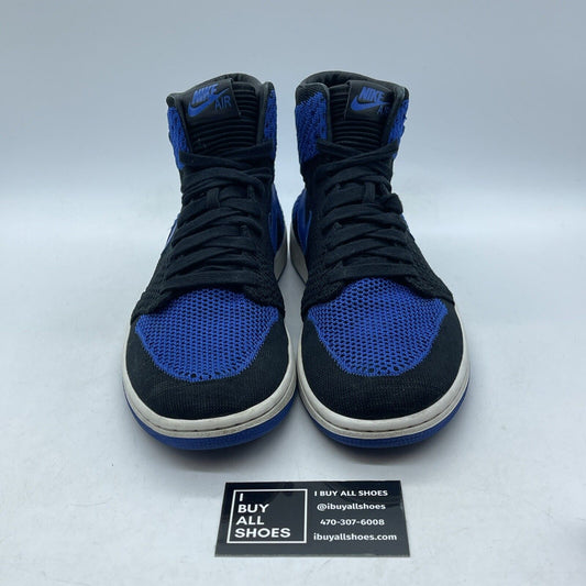 Size 8 - Air Jordan 1 Retro OG Flyknit High Royal Blue Black Suede (919704–006)