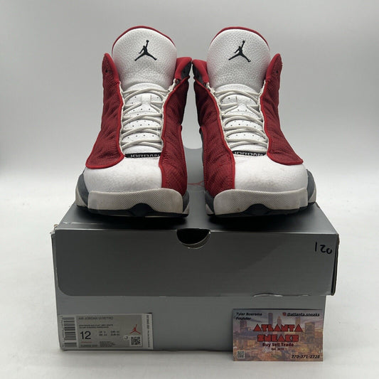 Size 12 - Jordan 13 Red/White - White Red Grey Suede (DJ5982-600)