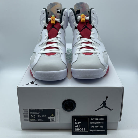 Size 10 - Air Jordan 6 Retro Hare Grey White Suede Leather (CT8529-062)