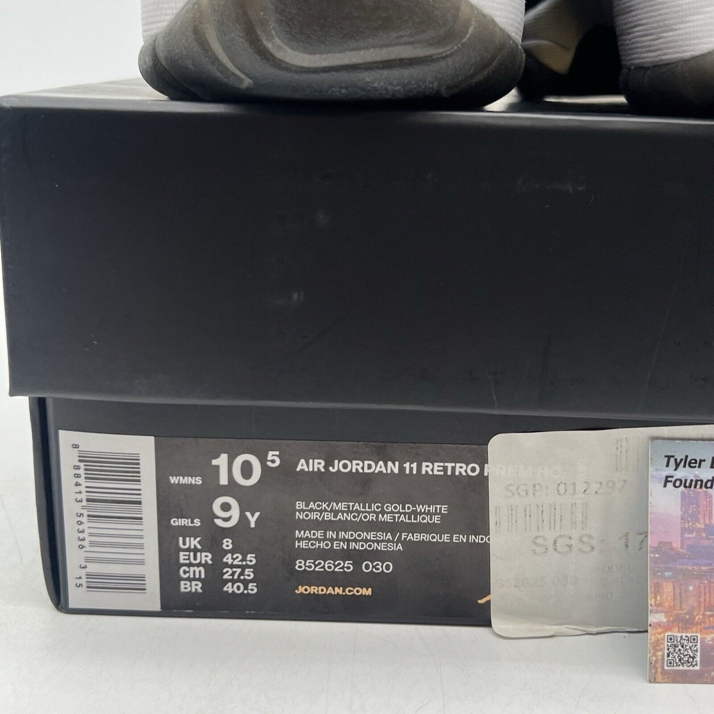 Size 10.5W - Air Jordan 11 Retro Premium GS heiress Suede White (852625-030)