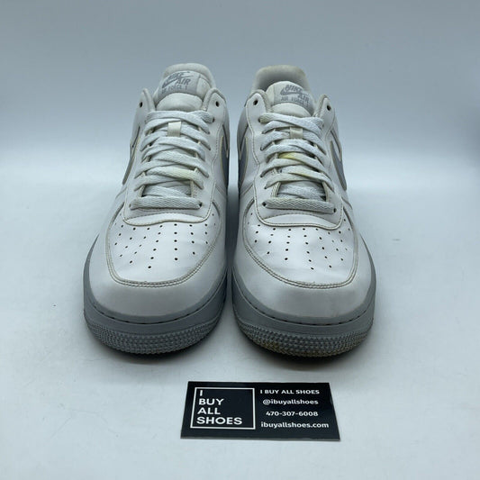 Size 12 - Nike Air Force 1 '07 White Grey Sole Suede Leather (CK7663-104)
