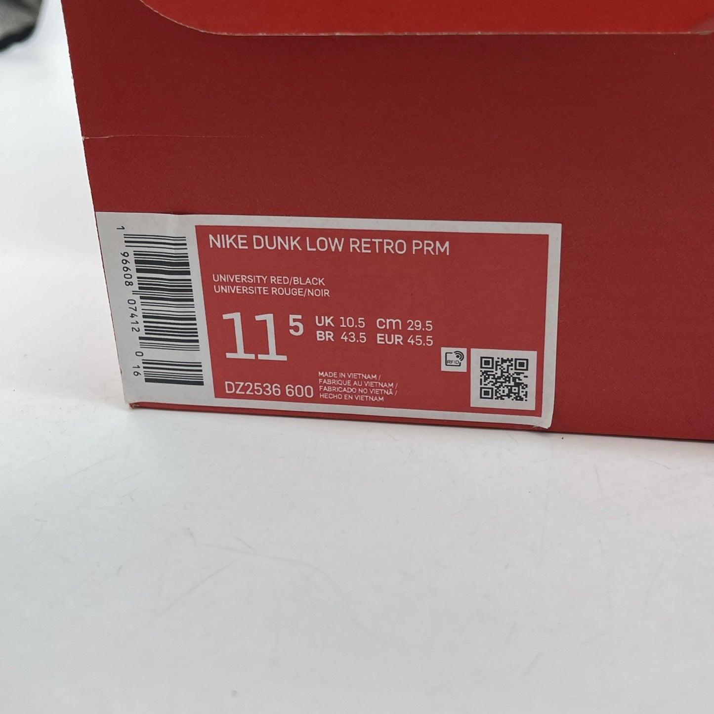 Size 11.5 - Nike Dunk Low Split - Chicago Black White Leather (DZ2536-600)