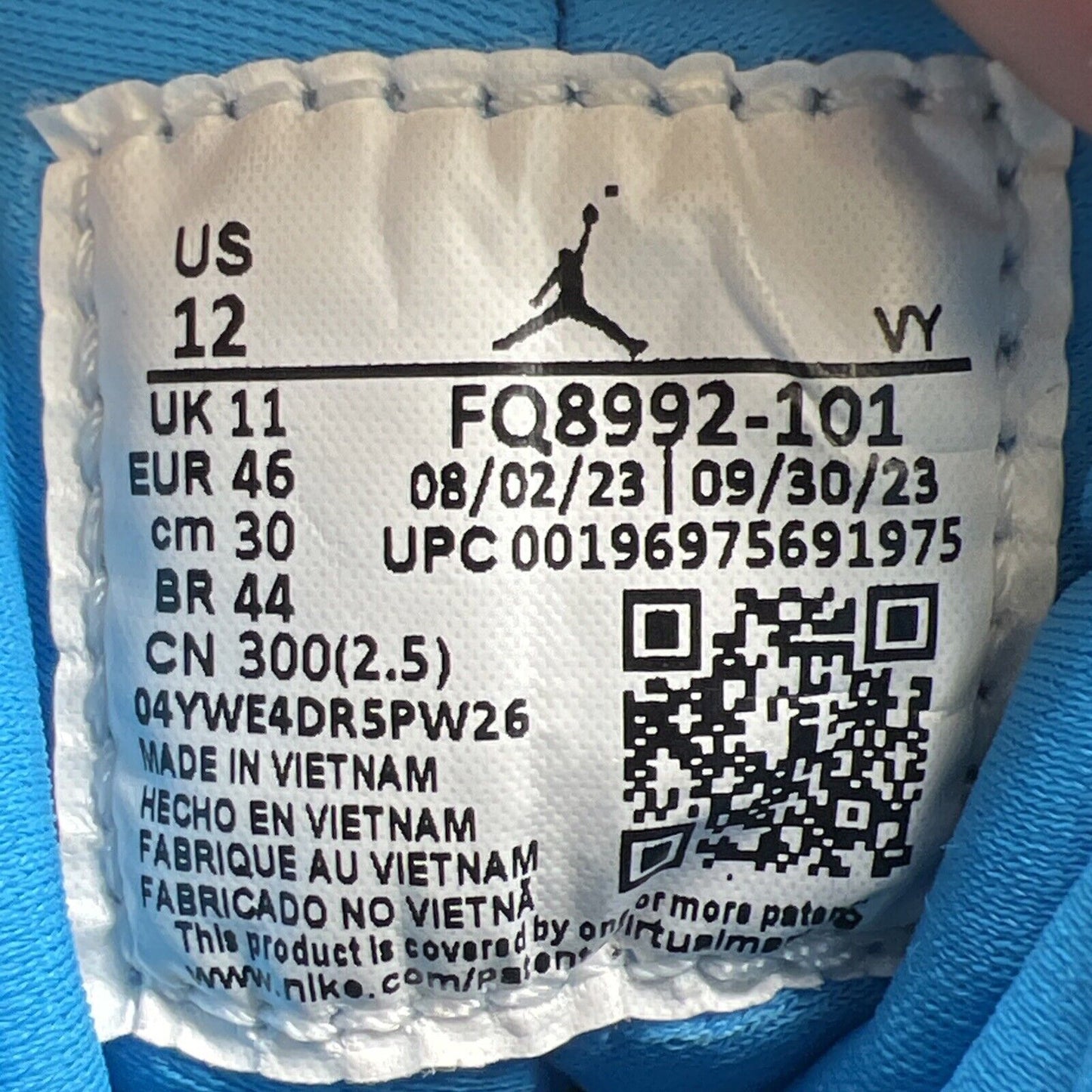 Size 12 - Air Jordan 9 Retro 2024 Powder Blue (FQ8992-101)