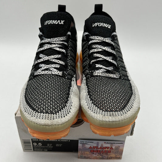 Size 9.5 - Nike Air VaporMax Flyknit 2 Safari 2018 Orange Oreo Reflective OG All