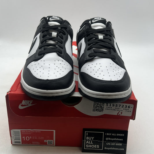 Size 10.5 - Nike Dunk Low Black White (DD1391-100)