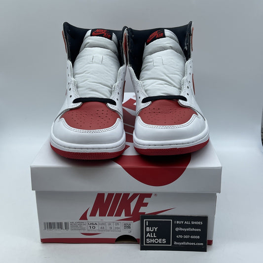 Size 10 - Jordan 1 Retro OG High Heritage Red White Leather (555088-161)